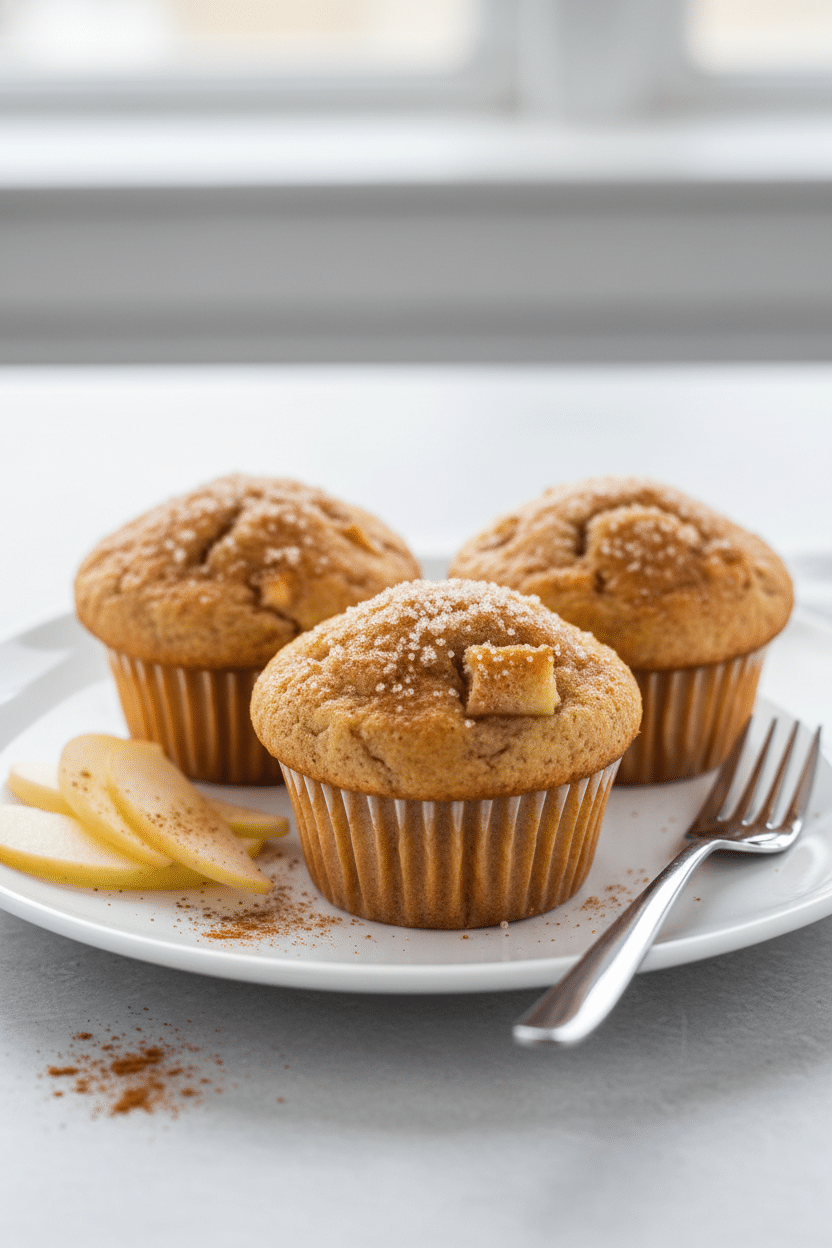Apple Cinnamon Muffins serving photo