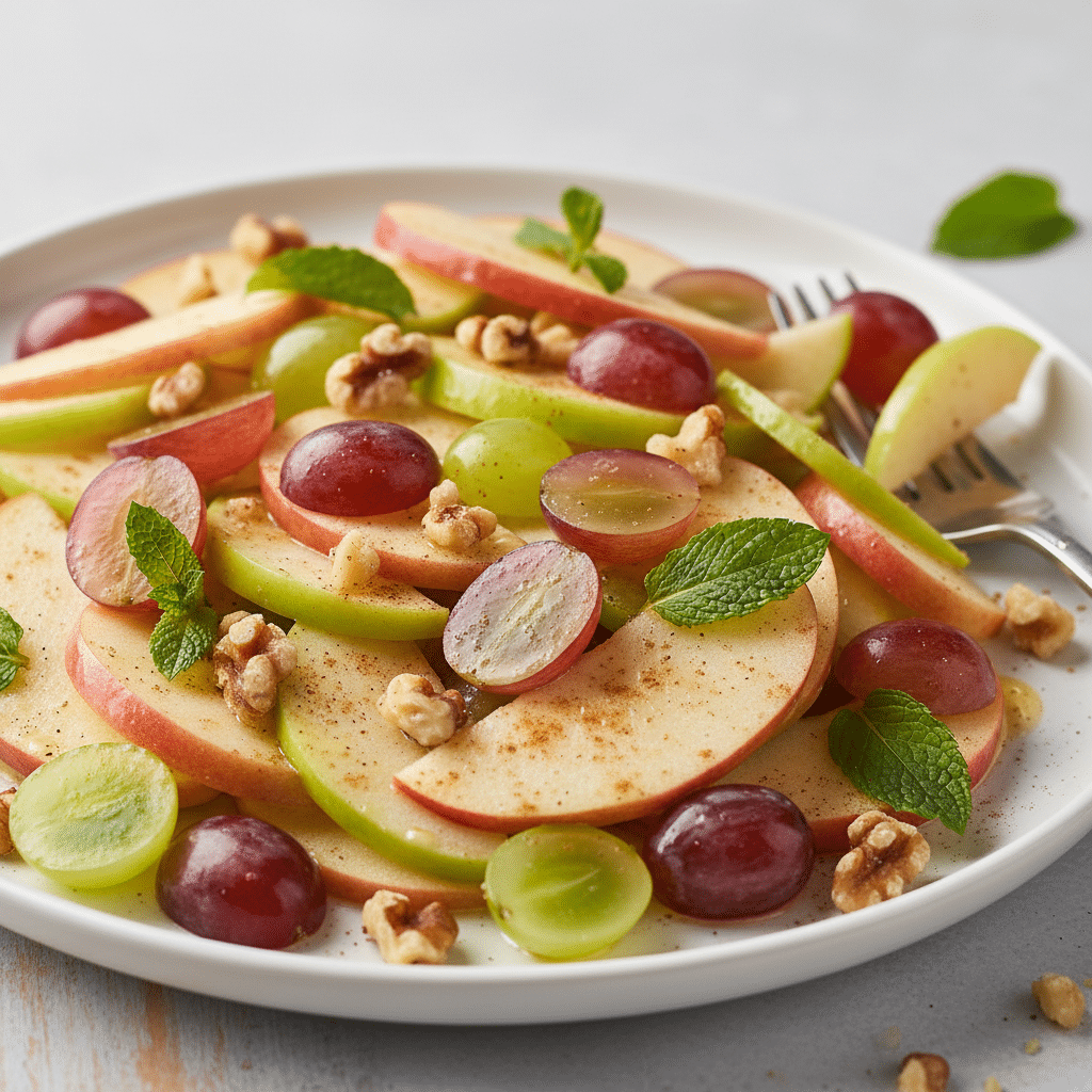 Apple Salad with Grapes Recipe: Easy and Crunchy