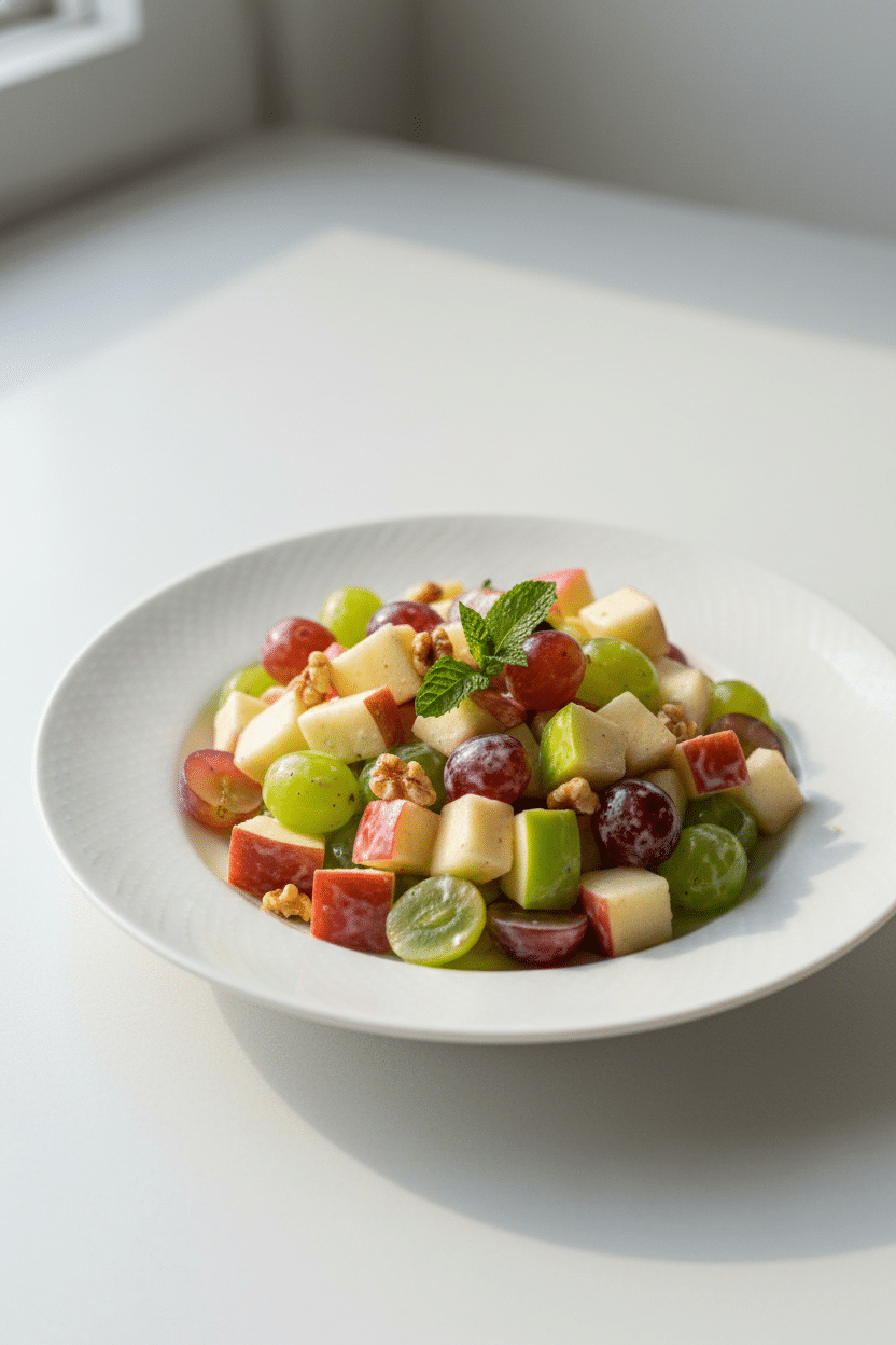 Apple Salad with Grapes serving photo