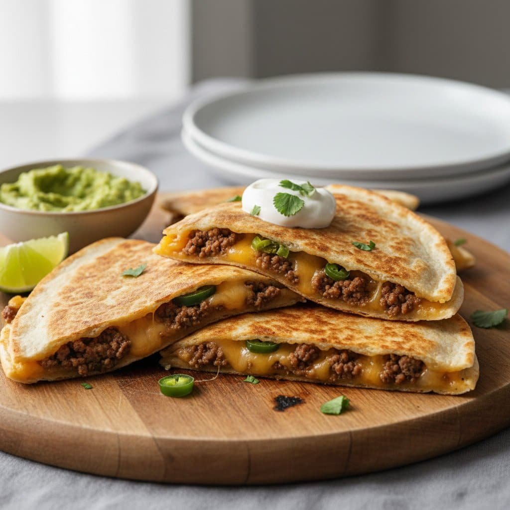 Beef Quesadillas Recipe (Cheesy and Easy)