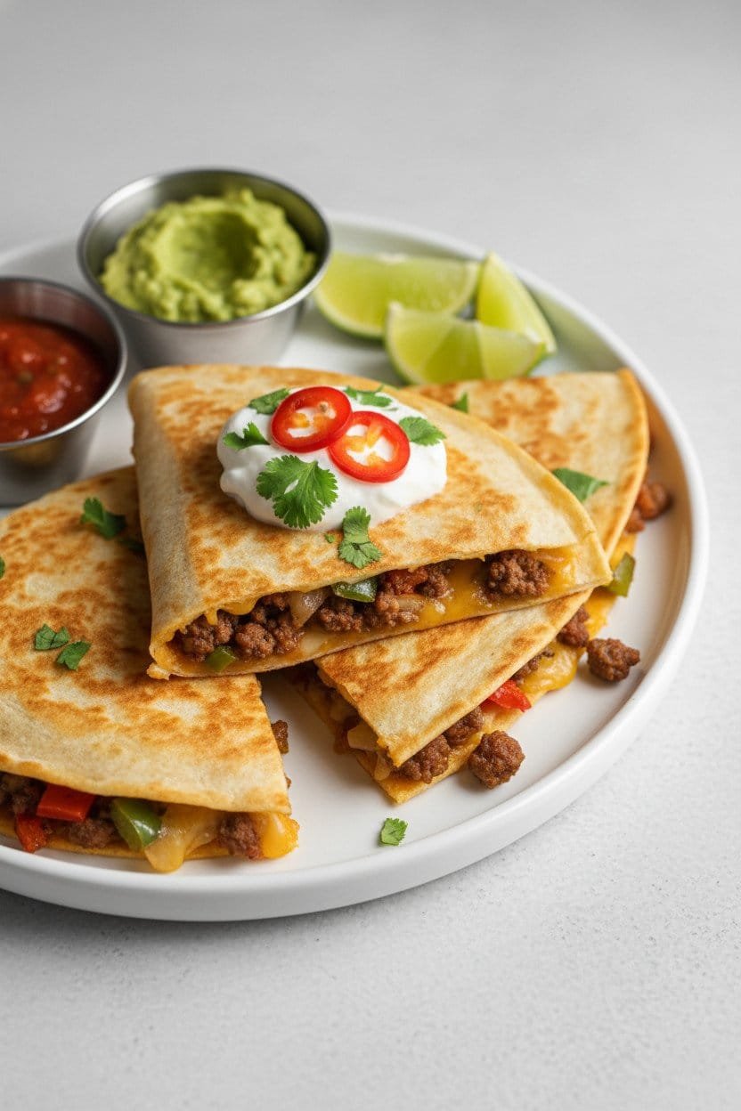 Beef Quesadillas serving photo