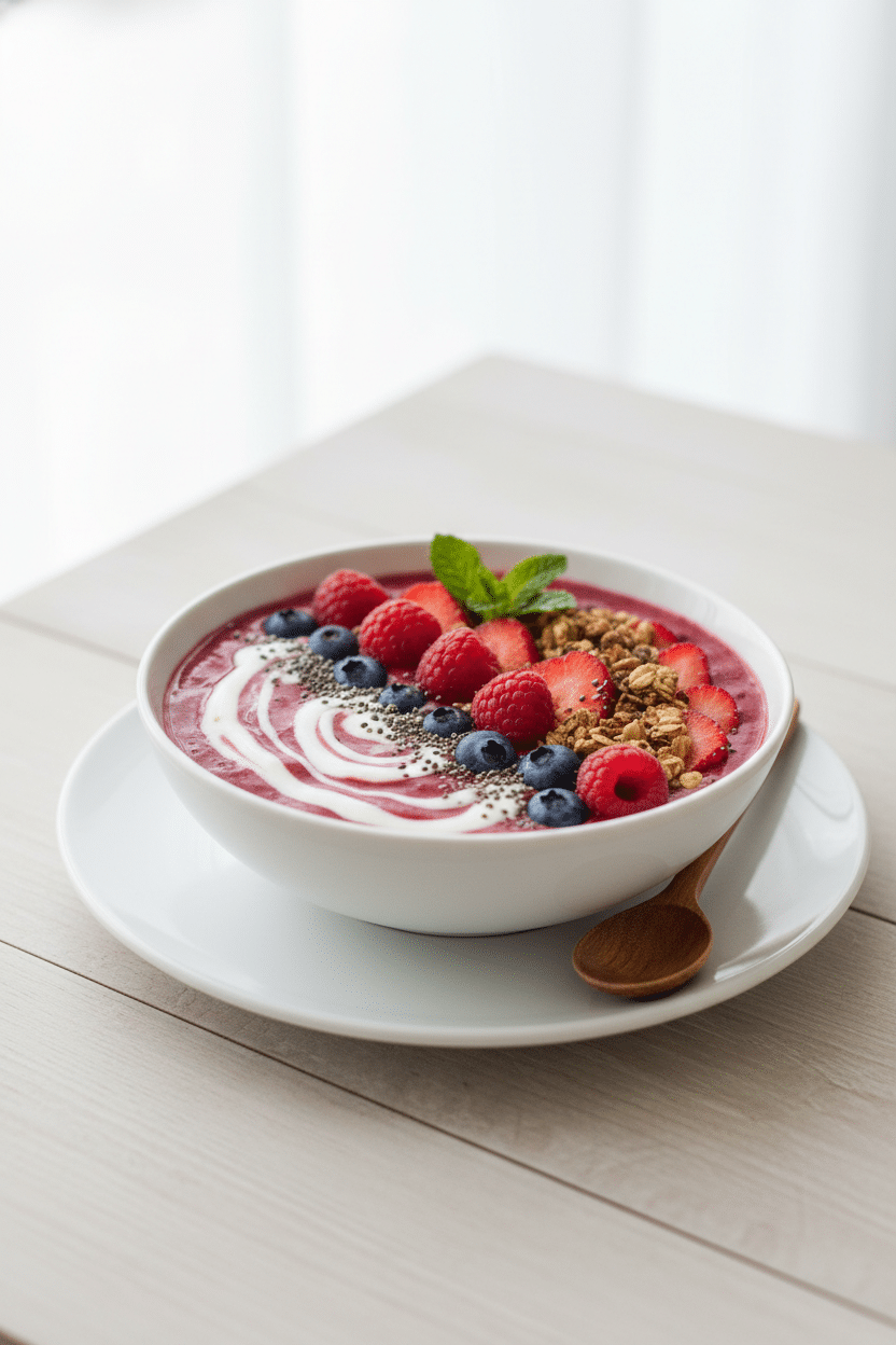 Berry Breakfast Smoothie serving photo