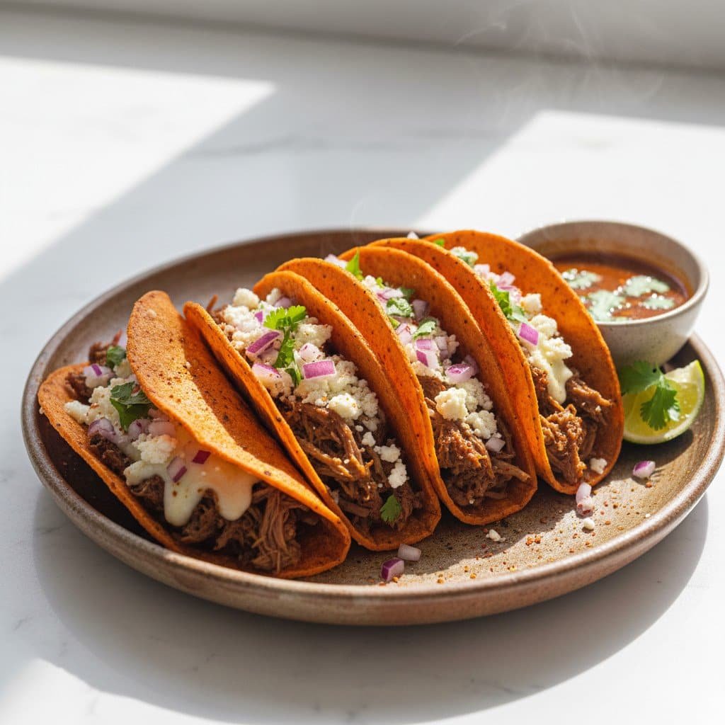 Birria Tacos Recipe with Rich Dipping Broth