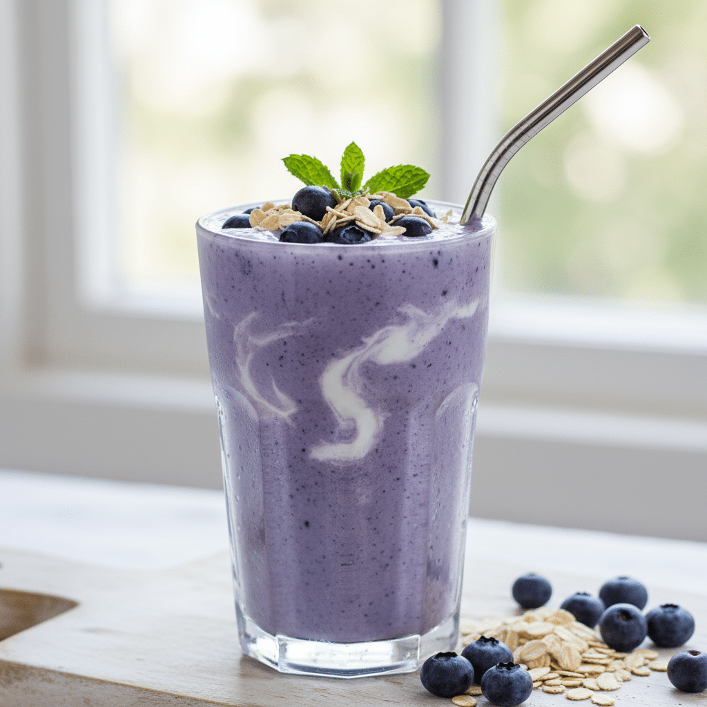 Blueberry Oat Smoothie Recipe: Healthy and Easy