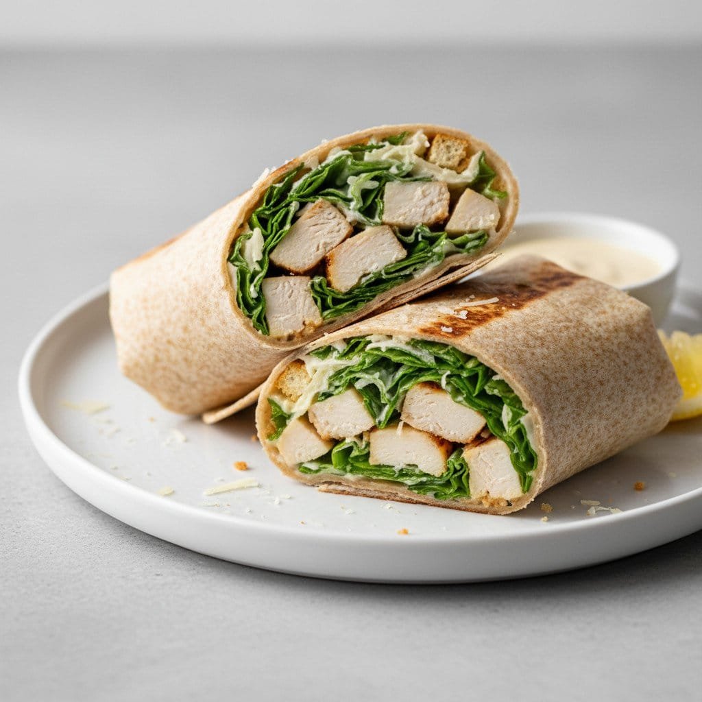 Chicken Caesar Wrap Recipe (Quick and Easy Lunch)