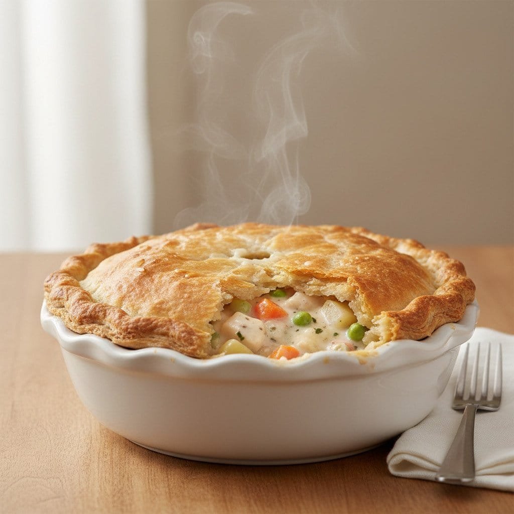 Chicken Pot Pie Recipe (Creamy Filling + Flaky Crust)
