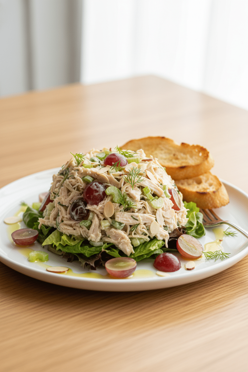 Chicken Salad with Grapes serving photo
