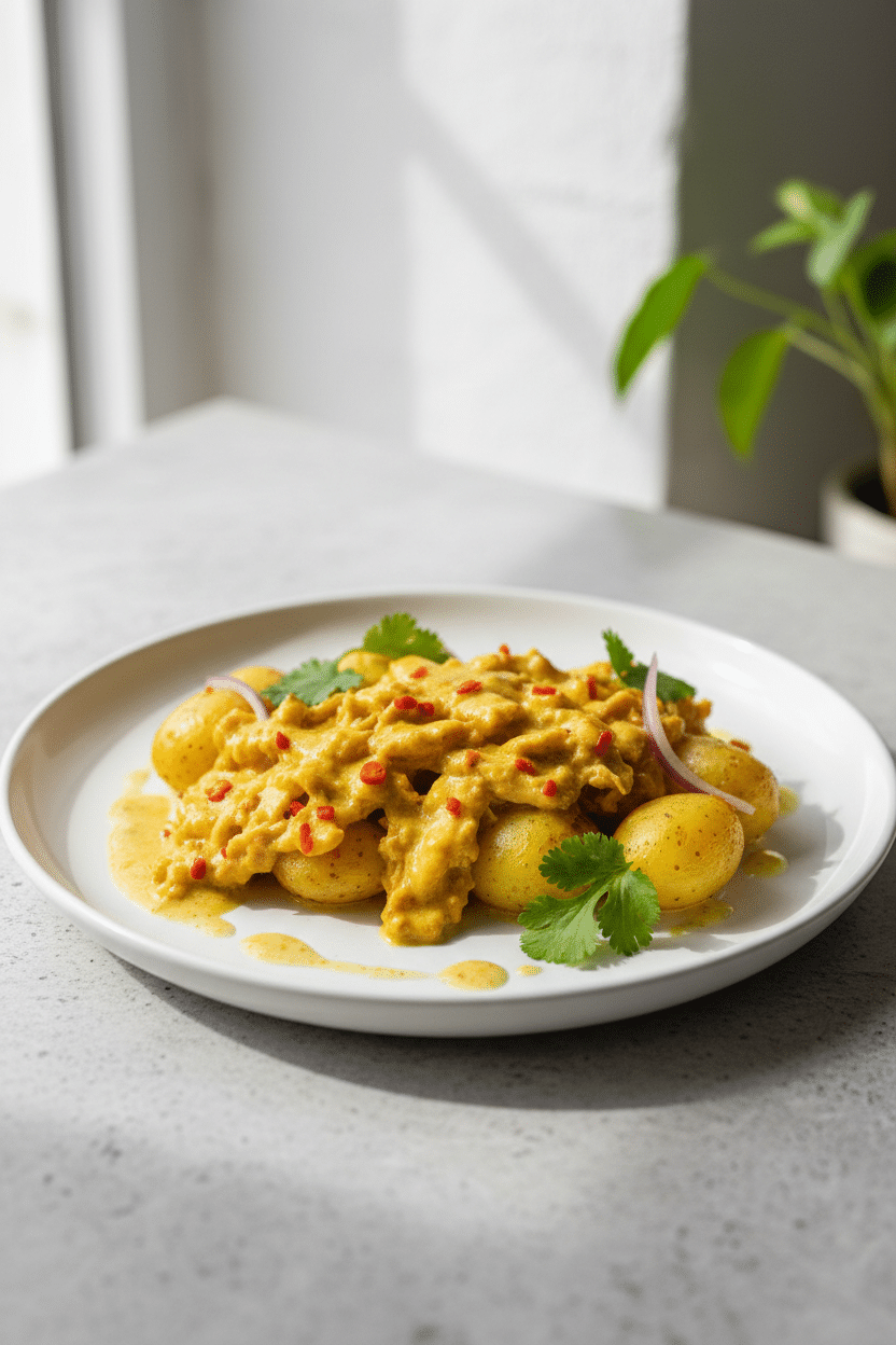 Churu Chicken Amarillo (Spicy Peruvian) serving photo