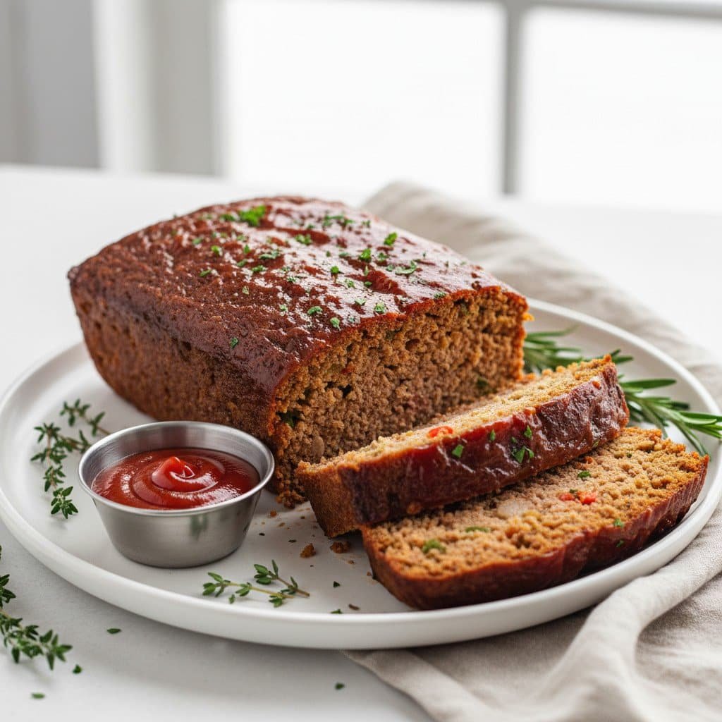 Classic Beef Meatloaf Recipe (Juicy + Glazed)