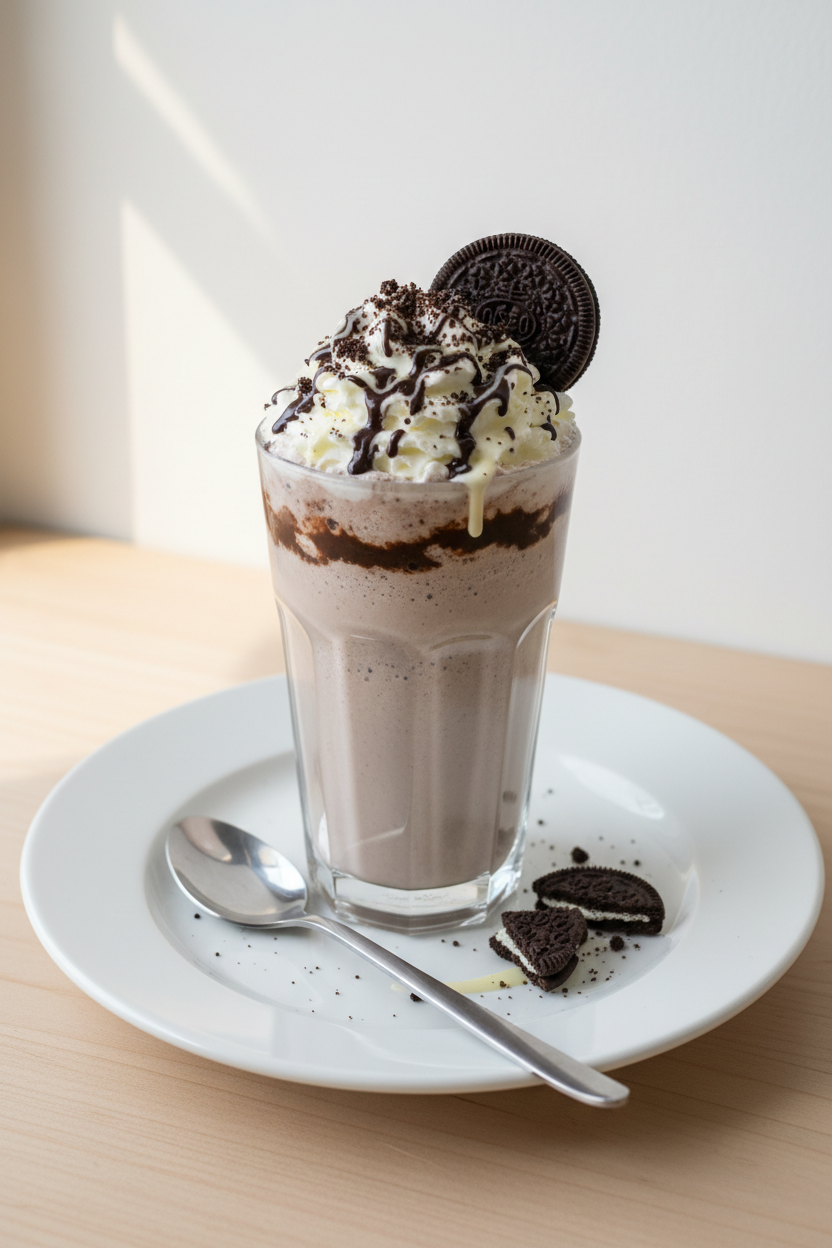 Cookies and Cream Frappuccino serving photo