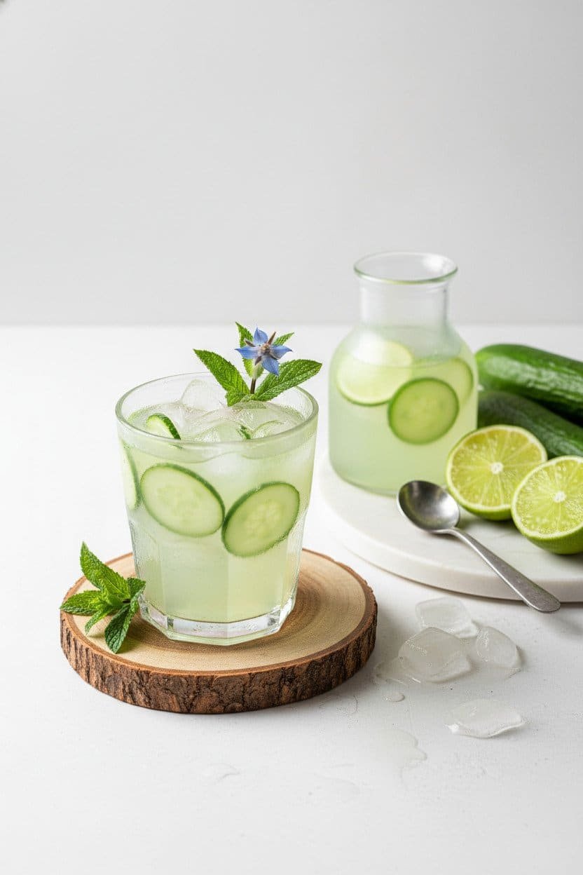 Cucumber Agua Fresca serving photo