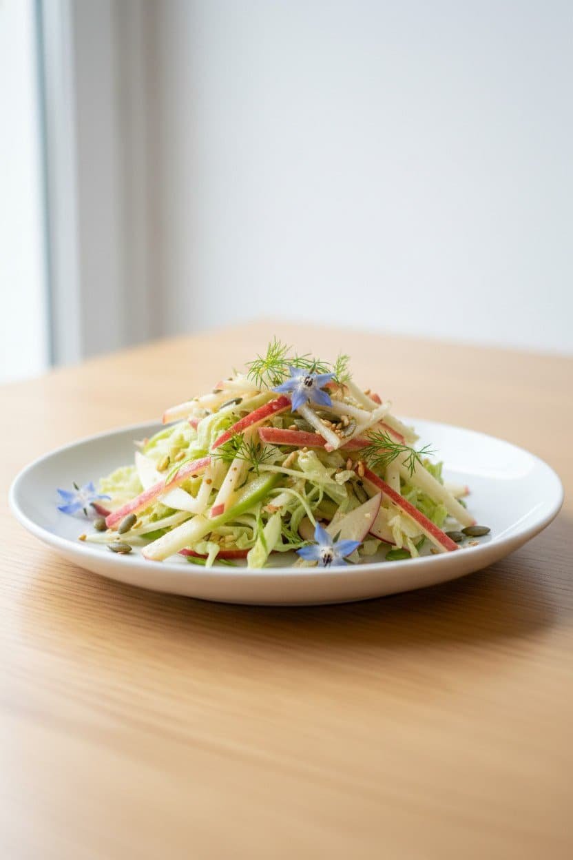 Fennel Apple Cabbage Slaw serving photo