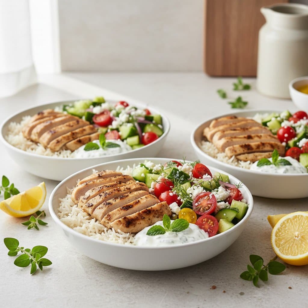 Greek Chicken Bowls Recipe (Easy Meal Prep)