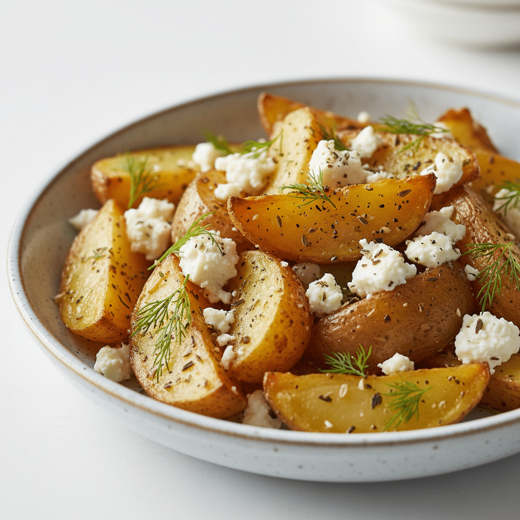 Greek Feta Roast Potatoes (Crispy & Easy)