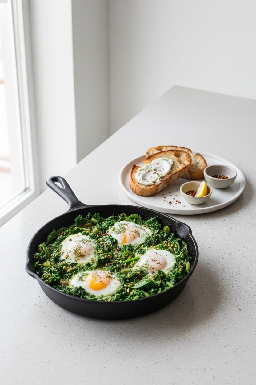 Green Shakshuka serving photo