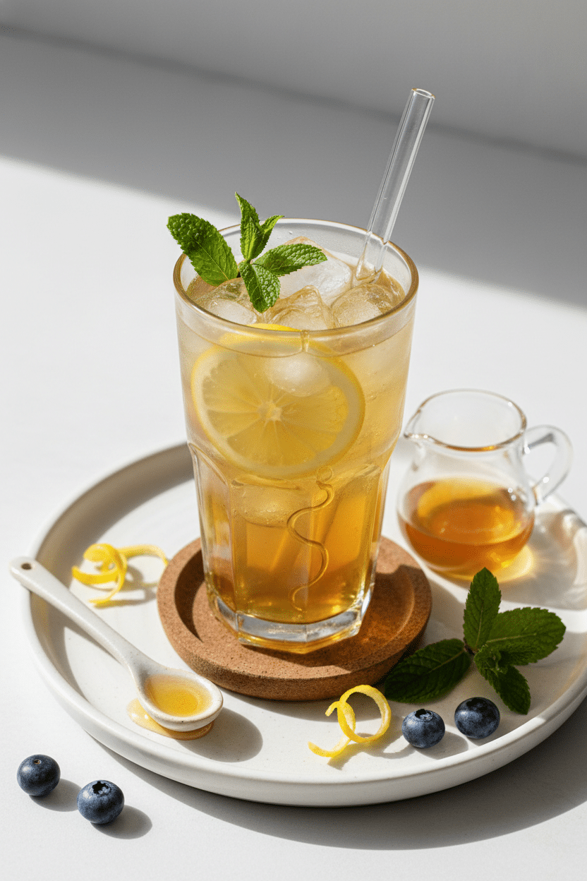 Honey Lemon Iced Tea serving photo