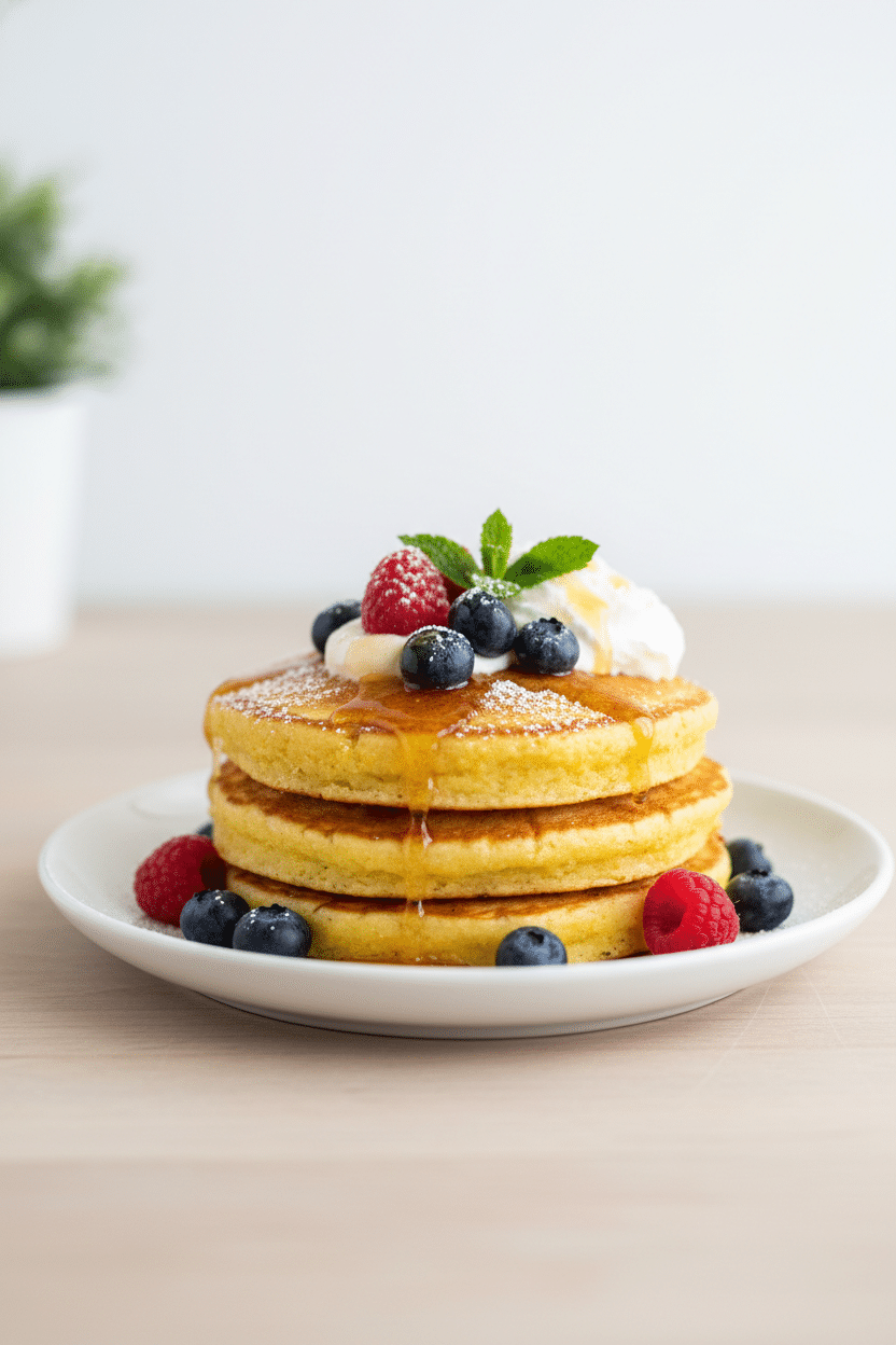 Jiffy Cornbread Pancakes serving photo