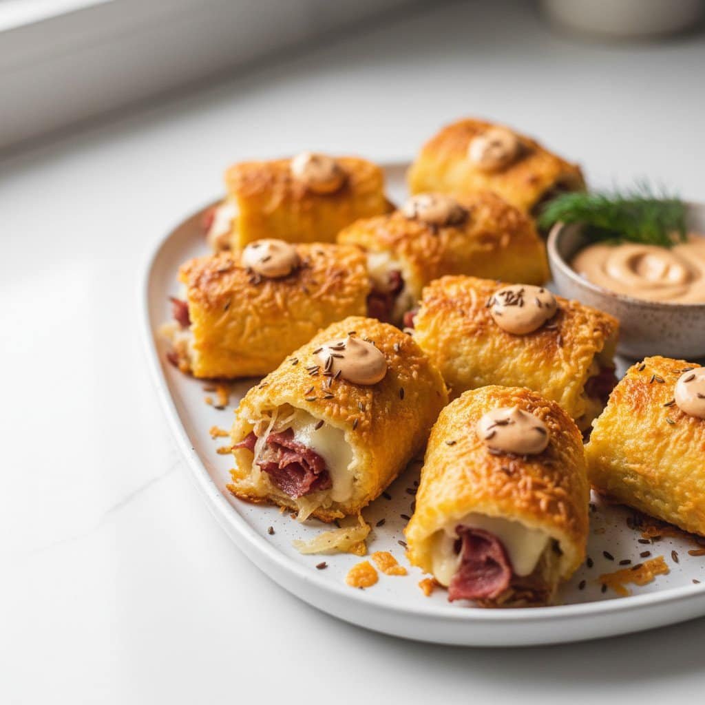 Keto Crispy Reuben Roll-Ups Recipe (Easy & Crunchy)