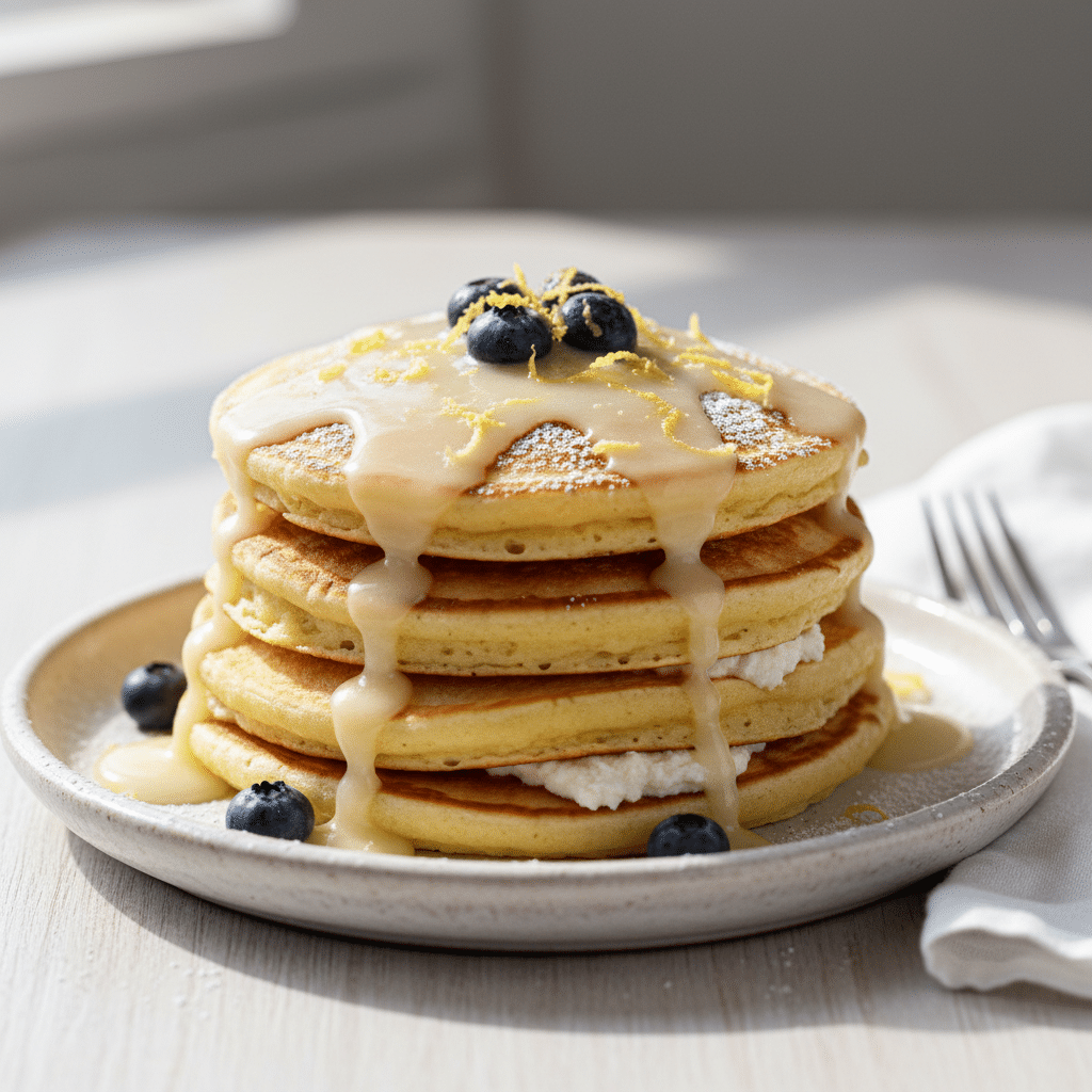 Lemon Ricotta Pancakes Recipe: Fluffy and Bright
