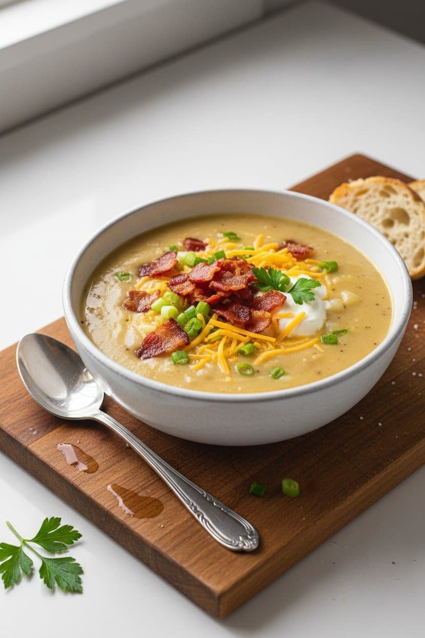 Loaded Potato Soup serving photo