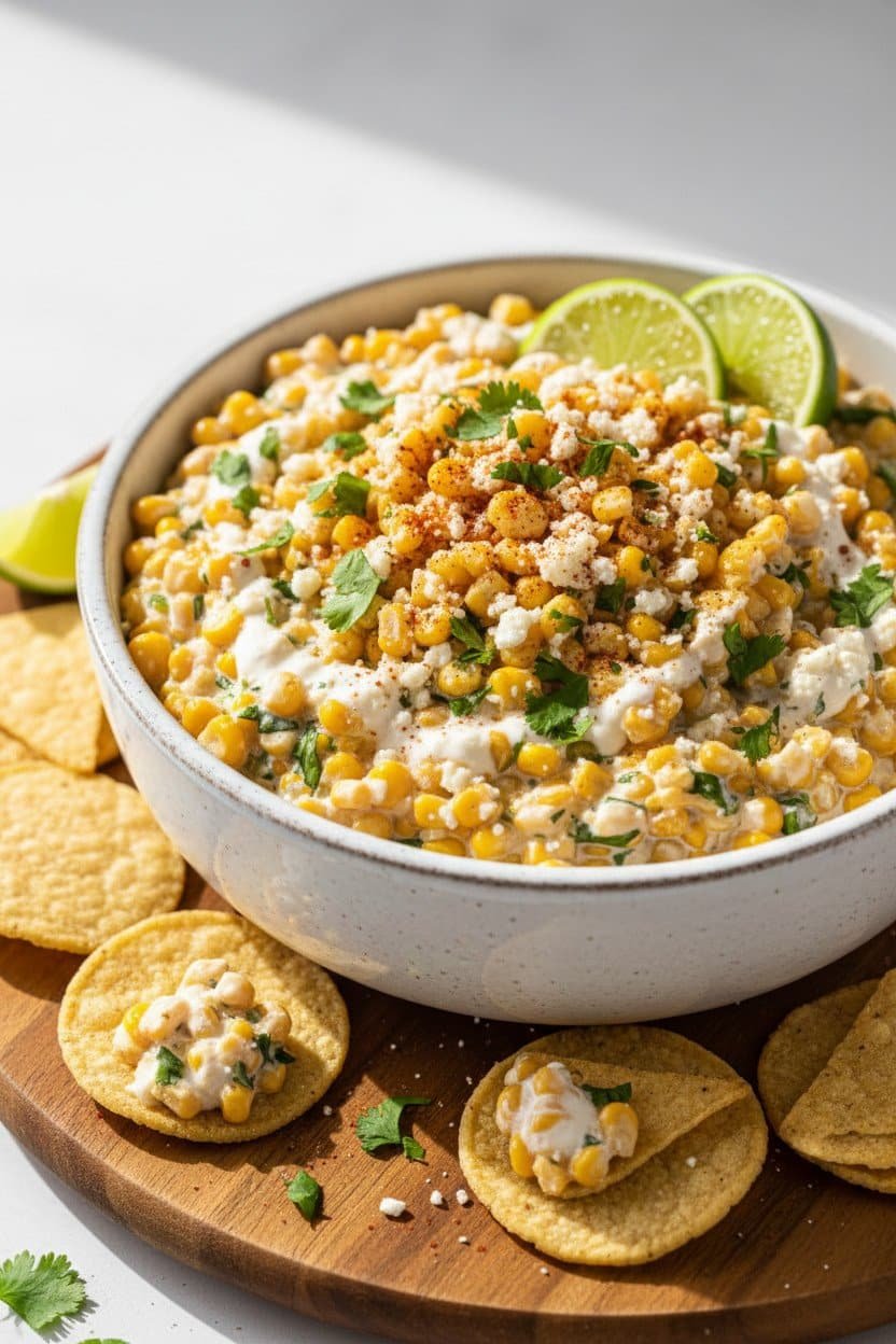 Mexican Street Corn Dip serving photo