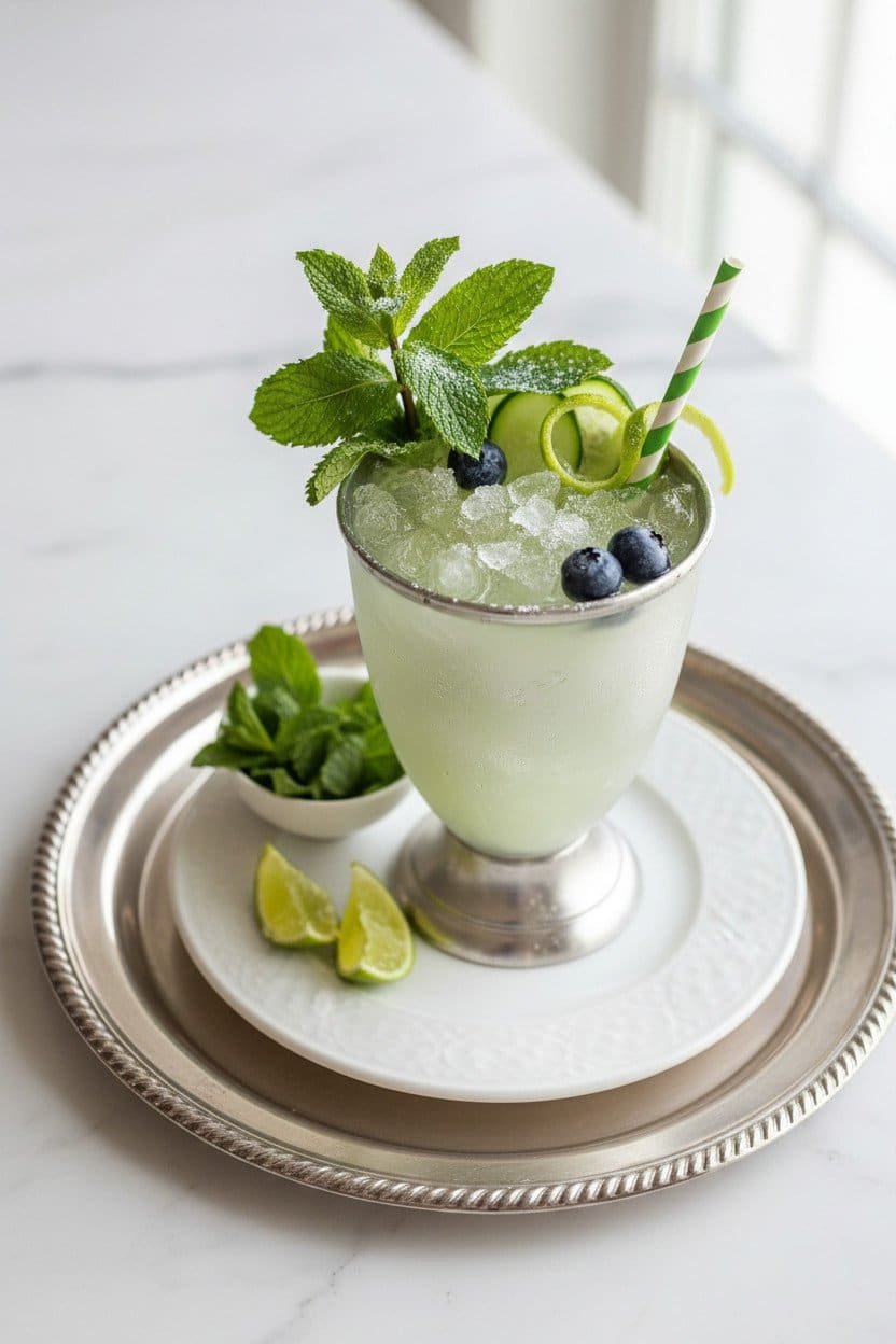 Mint Julep Mocktail serving photo