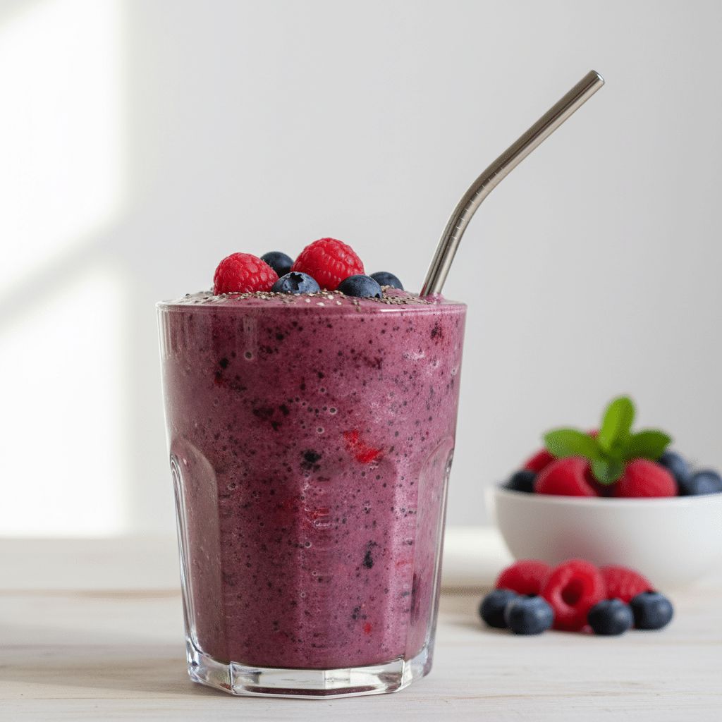 Mixed Berry Smoothie Recipe (Thick & Creamy)