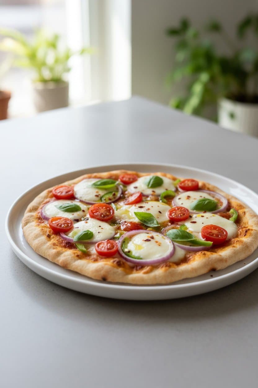 Naan Pizza serving photo