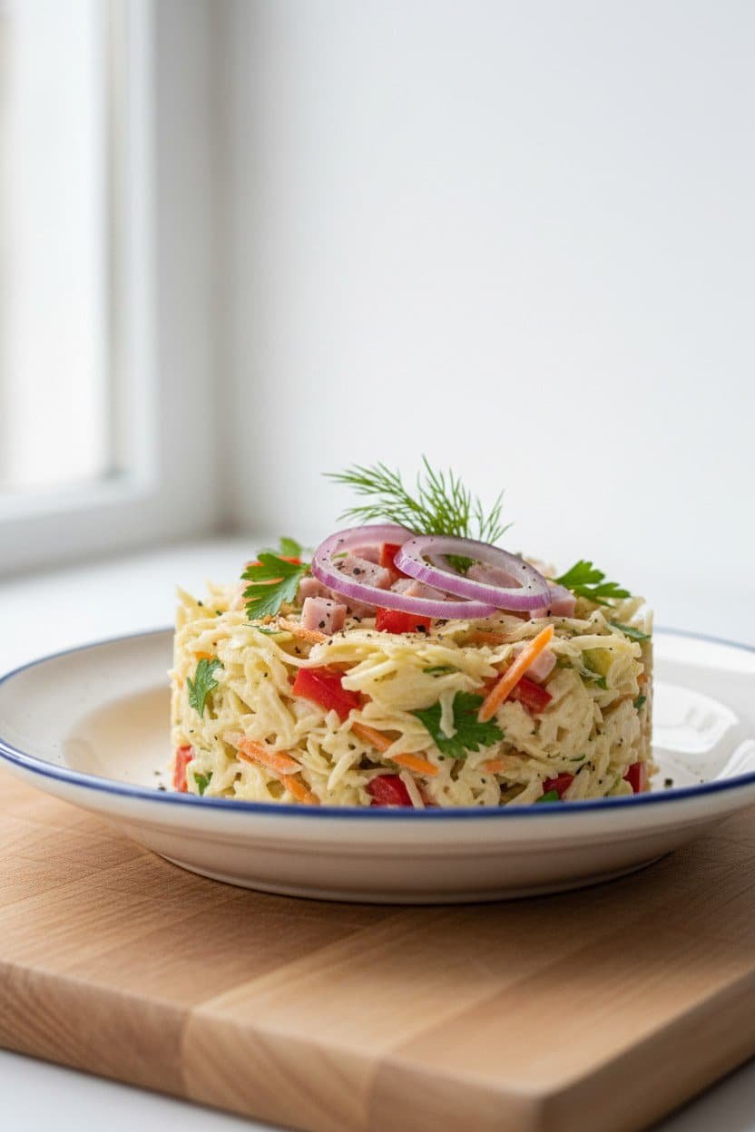 Old-Fashioned Sauerkraut Salad serving photo