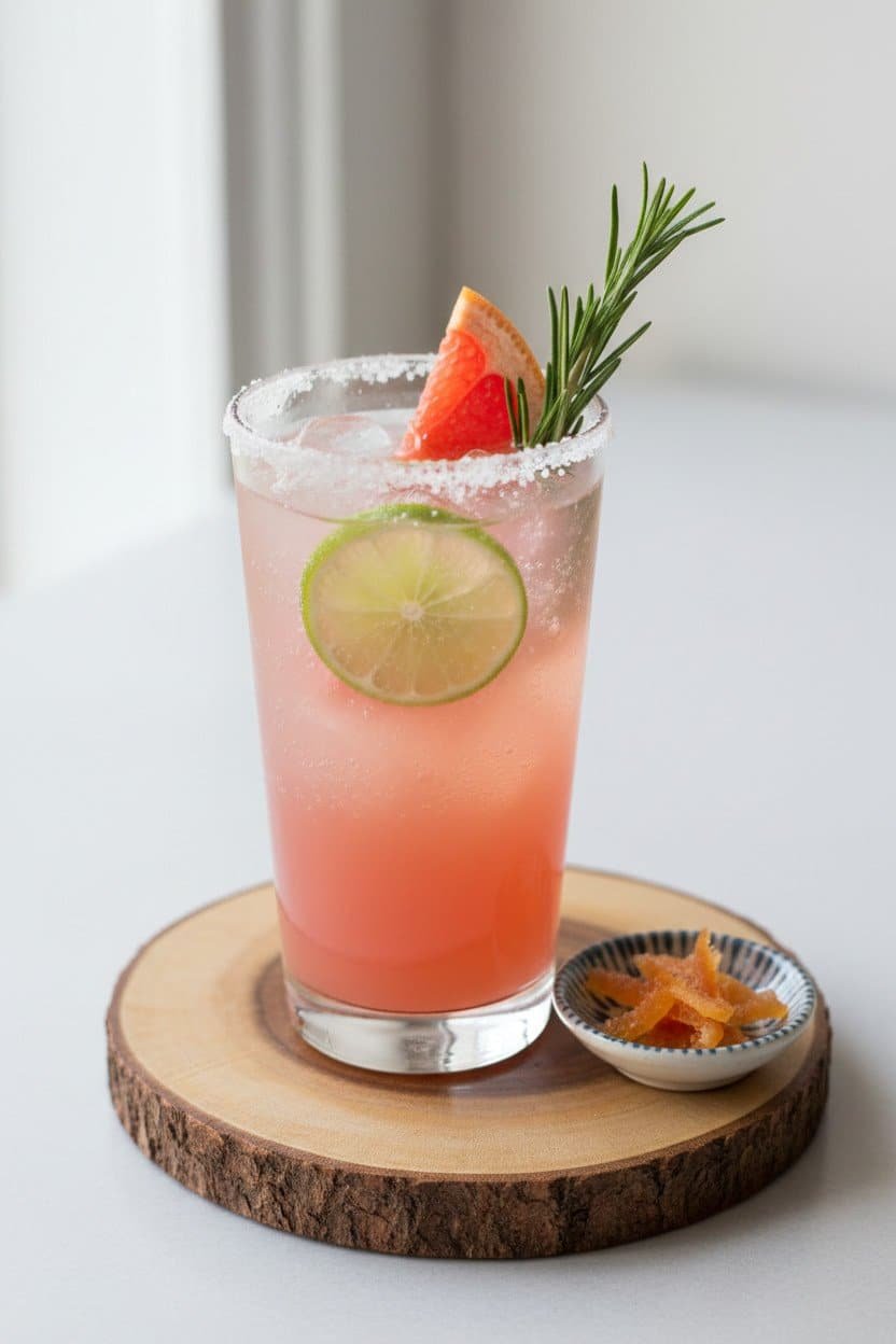 Paloma Mocktail serving photo