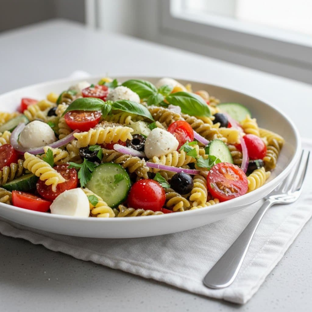 Easy Pasta Salad Recipe for Spring Potlucks