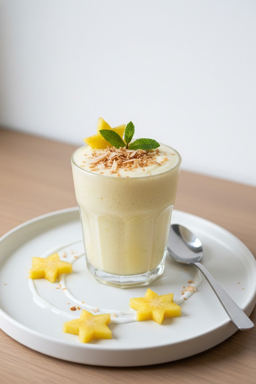 Pineapple Coconut Smoothie serving photo