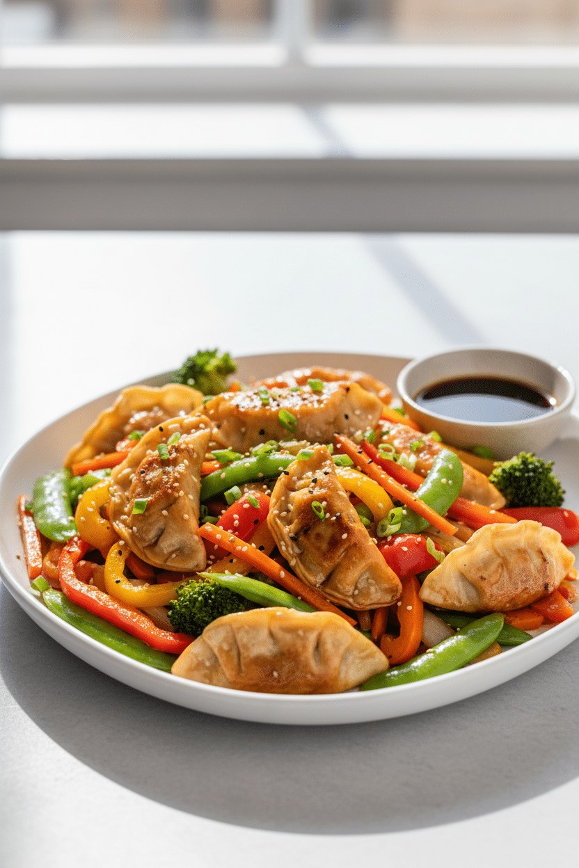 Potsticker Stir Fry serving photo