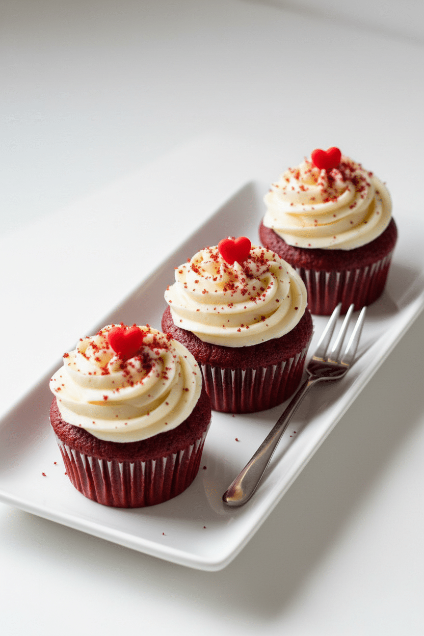 Red Velvet Cupcakes serving photo
