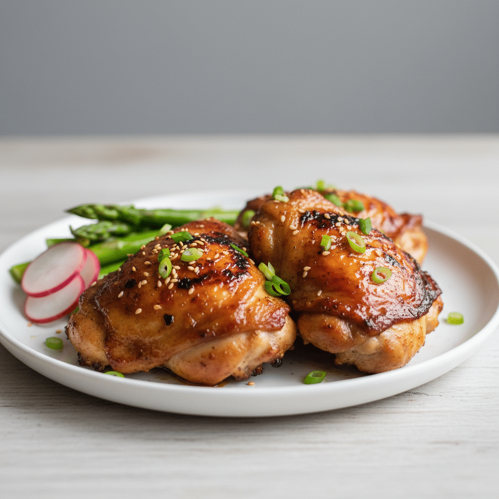 Roasted Miso Chicken Thighs Recipe (Juicy & Flavorful)