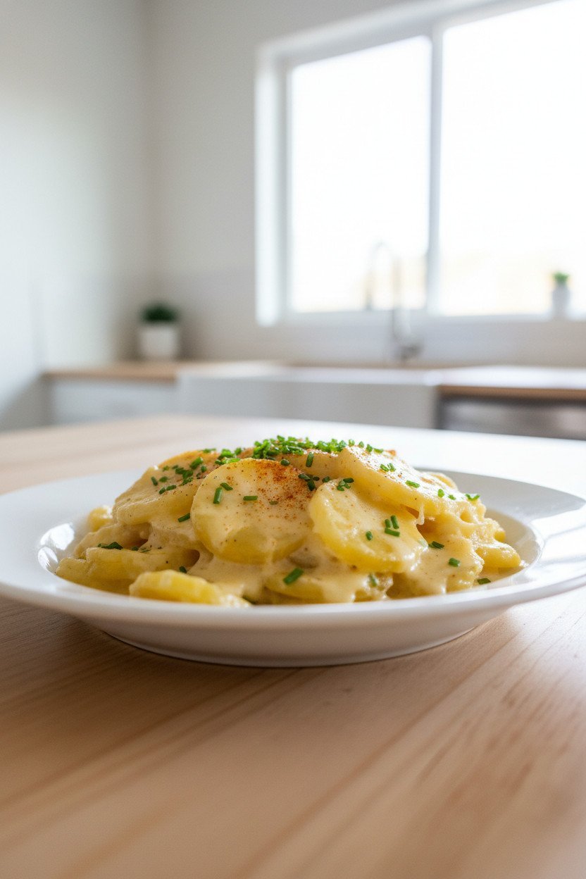 Scalloped Potatoes serving photo
