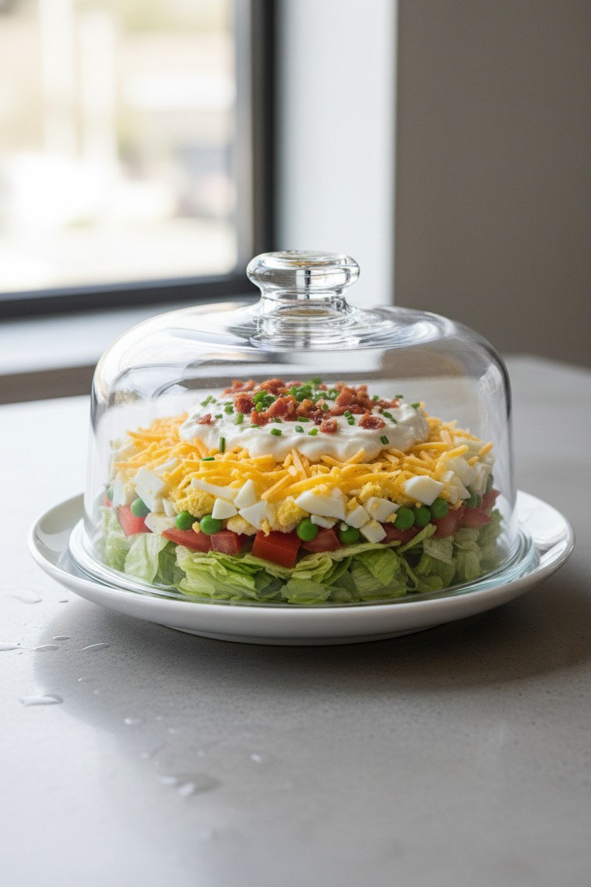 Seven Layer Salad serving photo