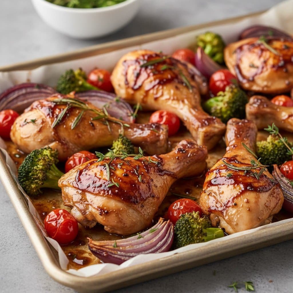 Sheet Pan Honey Balsamic Chicken Recipe for a Simple Dinner