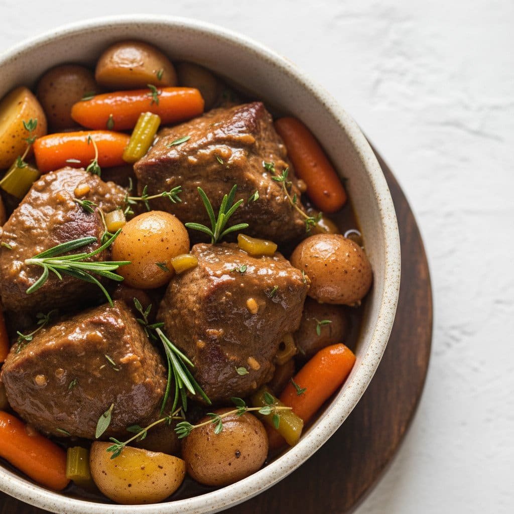 Slow Cooker Beef Pot Roast Recipe (Tender and Flavorful)