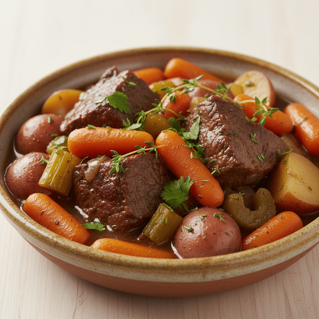 Slow Cooker Beef Stew Recipe (Hearty & Easy)