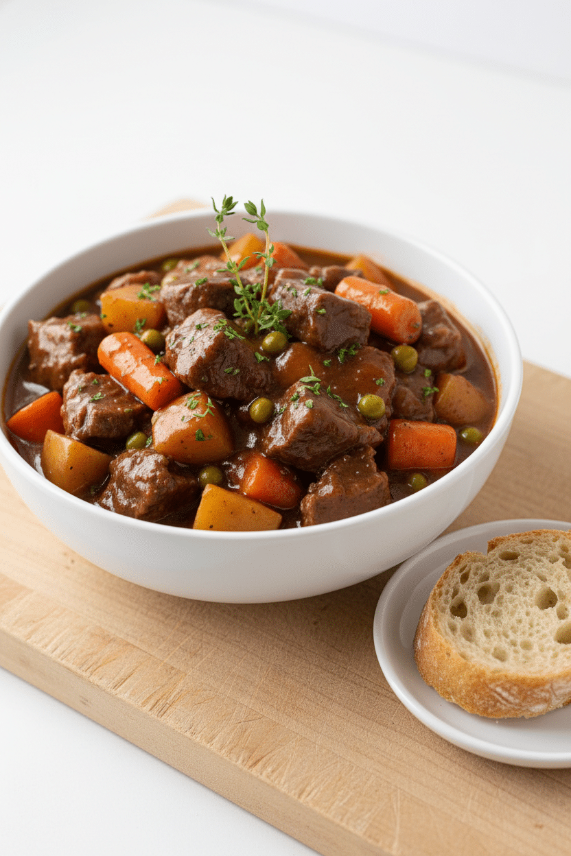 Slow Cooker Beef Stew serving photo