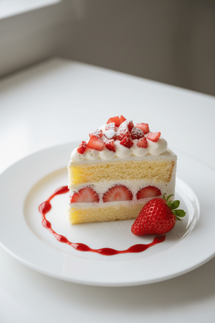 Strawberry Cake serving photo