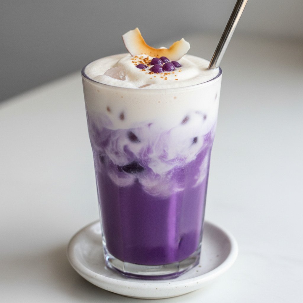 Ube Coconut Iced Latte Recipe (Creamy and Trendy)