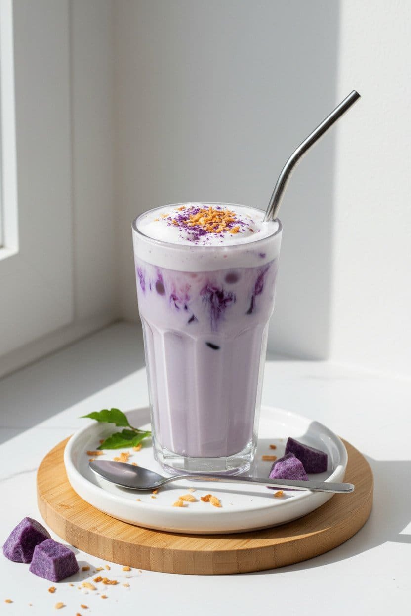 Ube Coconut Iced Latte serving photo