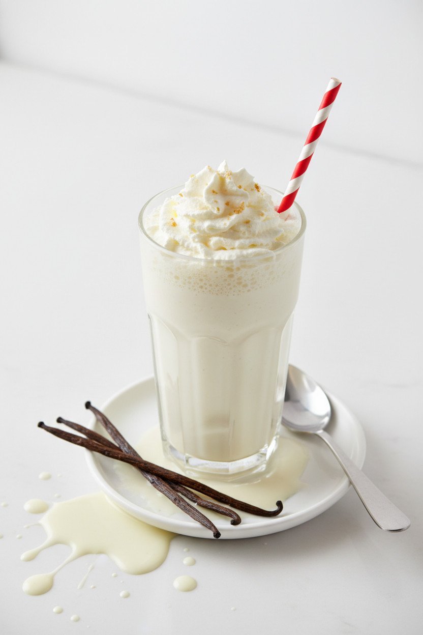 Vanilla Milkshake serving photo