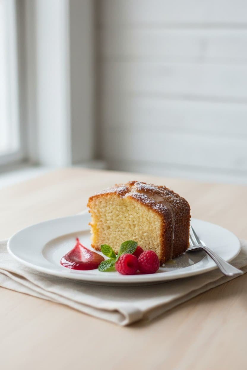 Vanilla Pound Cake serving photo