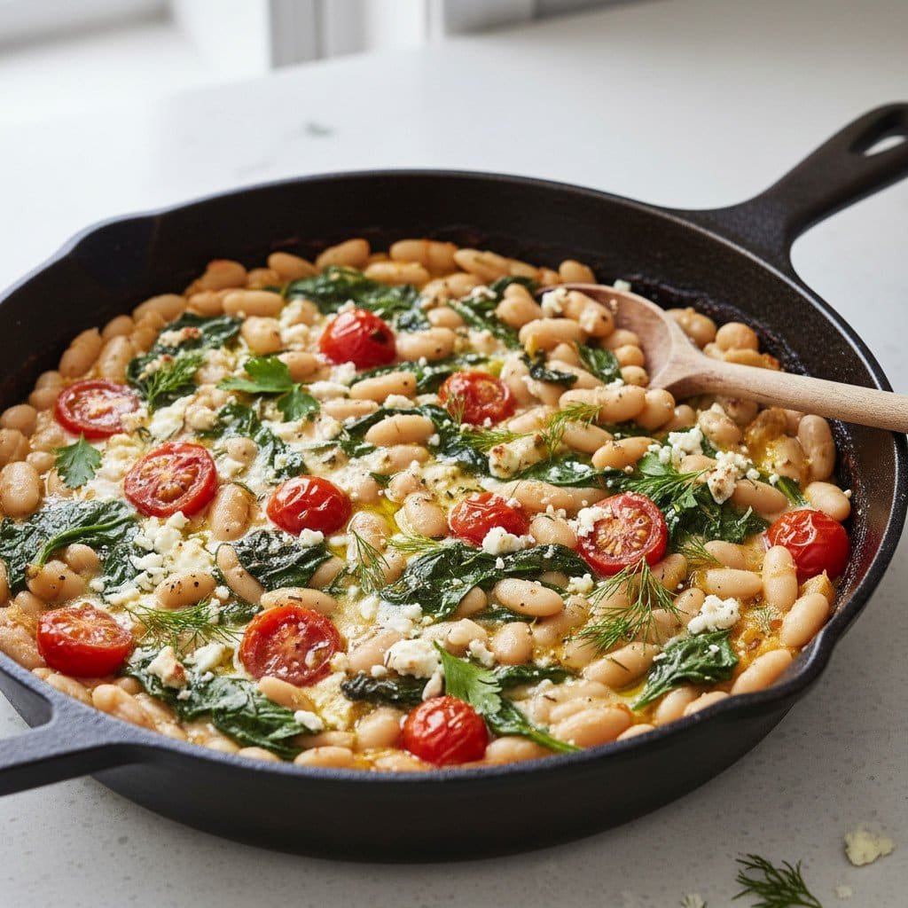 White Bean Skillet Recipe for a Fast Meatless Dinner