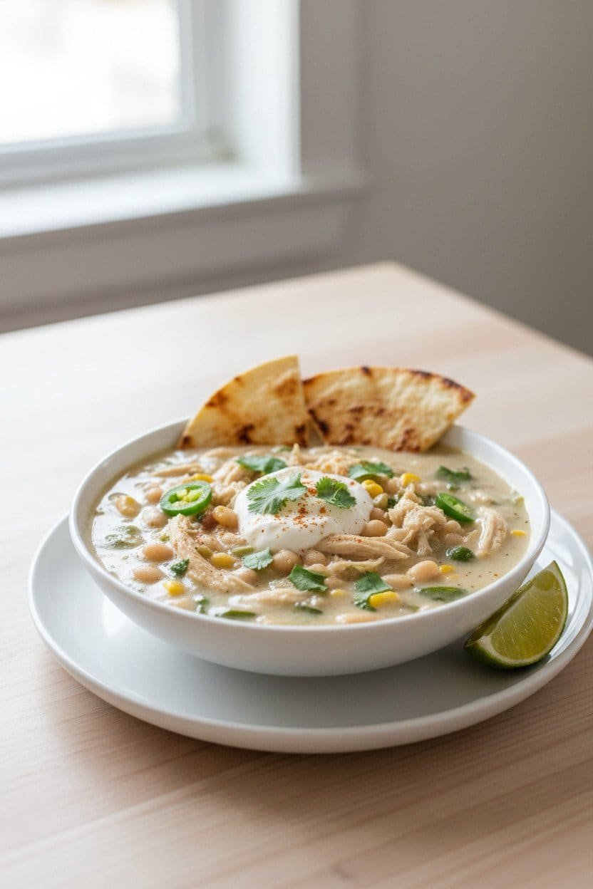 White Chicken Chili serving photo