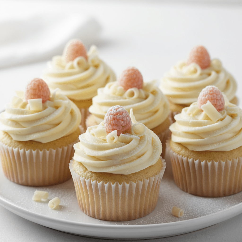 White Chocolate Cupcakes Recipe (Soft & Fluffy)