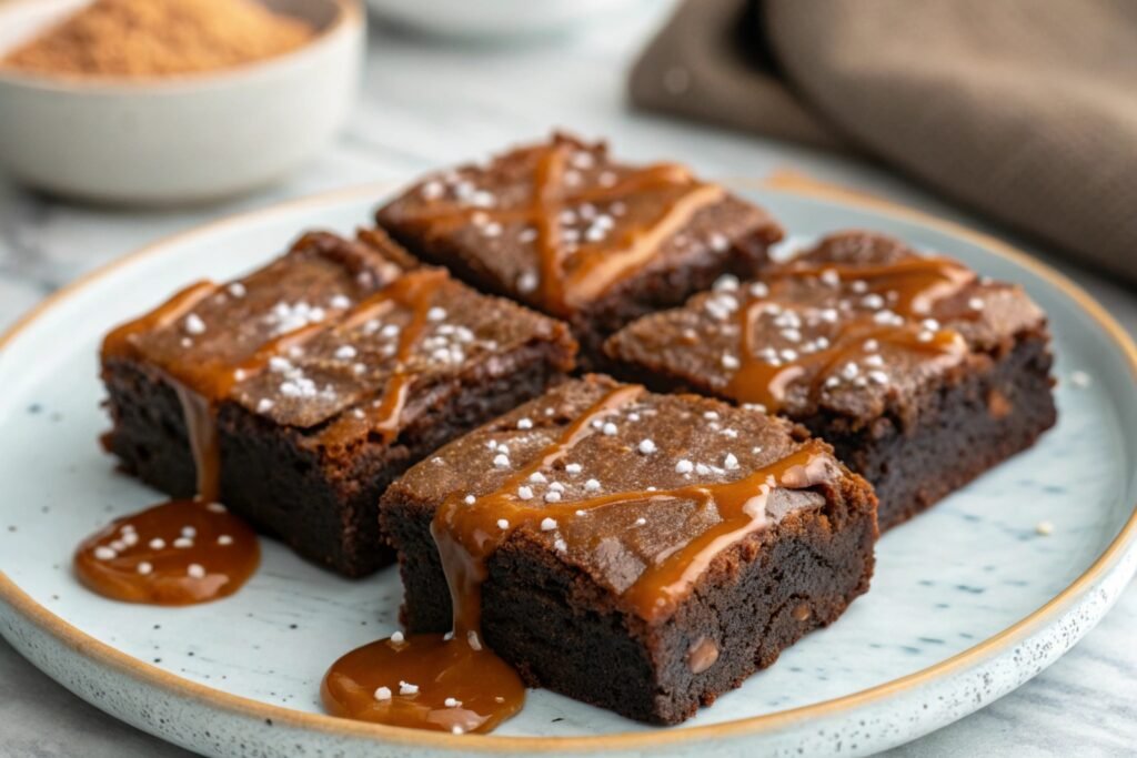 salted caramel brownies